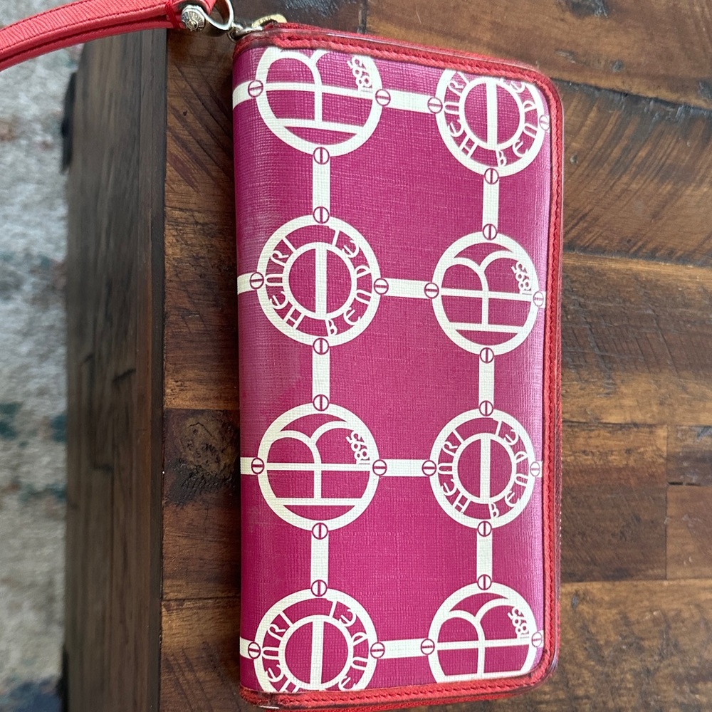 Henri Bendel Red and White Wallet